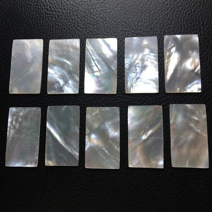 Mother Of Pearl Shell Slice 5Pcs Natural Musical Instruments Inlays 38x20x1.5mm