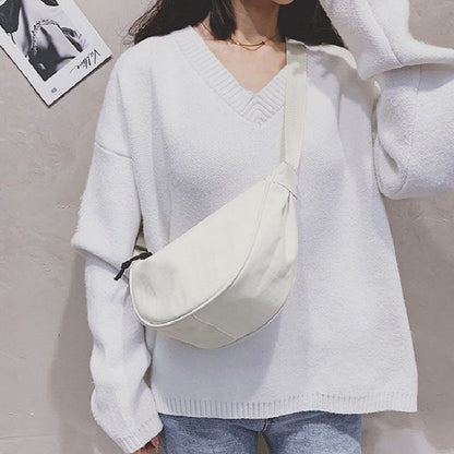 Shoulder Bags Canvas Casual Waist Pack Summer Shoulder Crossbody Chest Bags 1PC