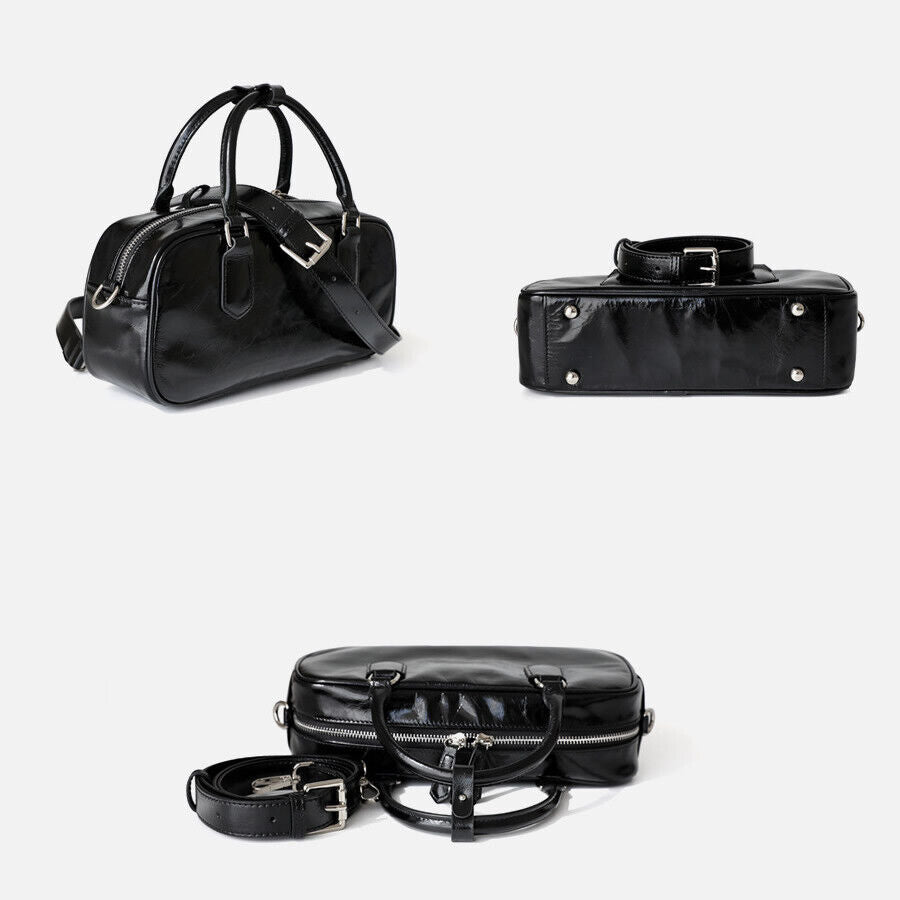 S/M Real Leather Tote Purse Clutch Handbag Fashion Boston Shoulder Bag Crossbody