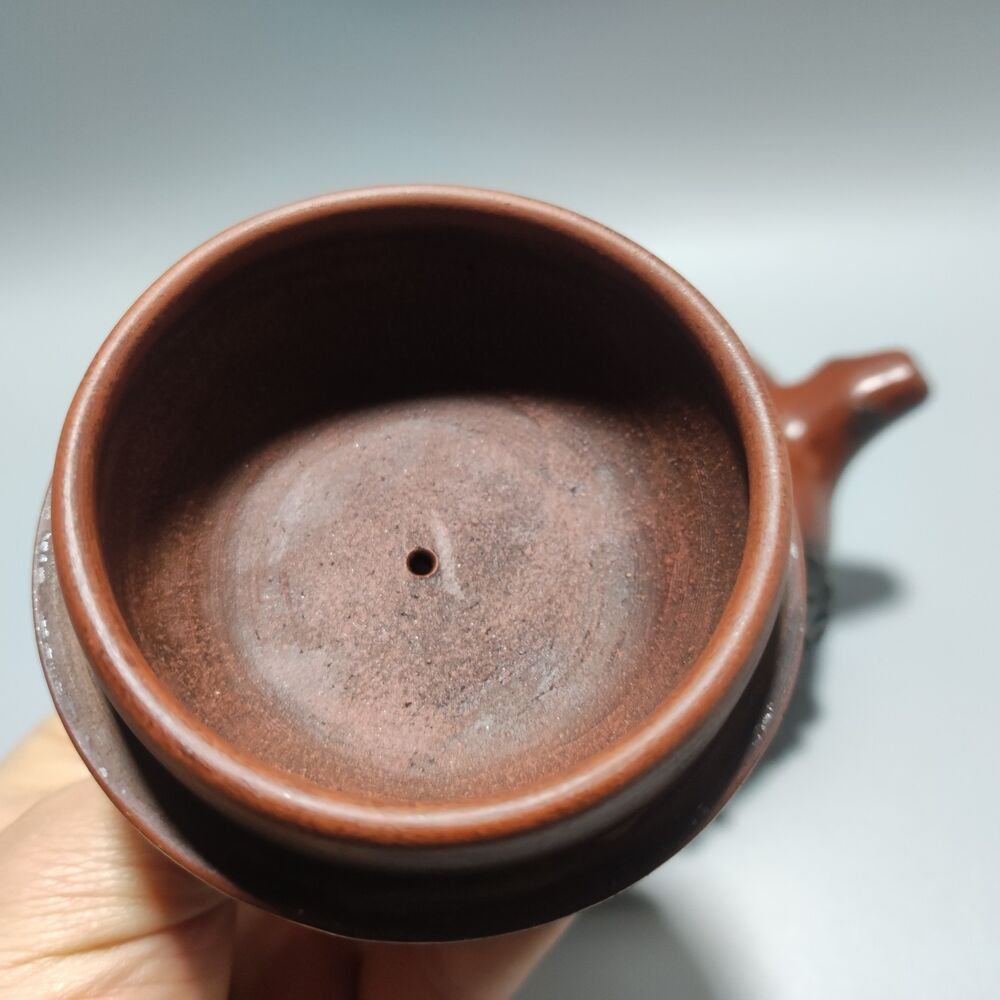 Vintage Chinese Yixing Purple Clay Teapot Zisha Ceremony Ceramic Peach Teaware