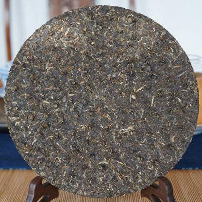 2014 Xiaguan Aged Tea Iron Cake Gao Yuan Chen Sheng Pu-erh Puer Tea Raw 357g