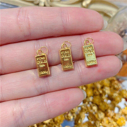 Collar con colgante de oro puro 999 de 24k auténtico, cadena pura con diseño de