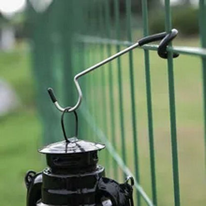 Stainless Steel Light Stand Holder Hooks Portable Tent Pole Lamp Hanger Hunting