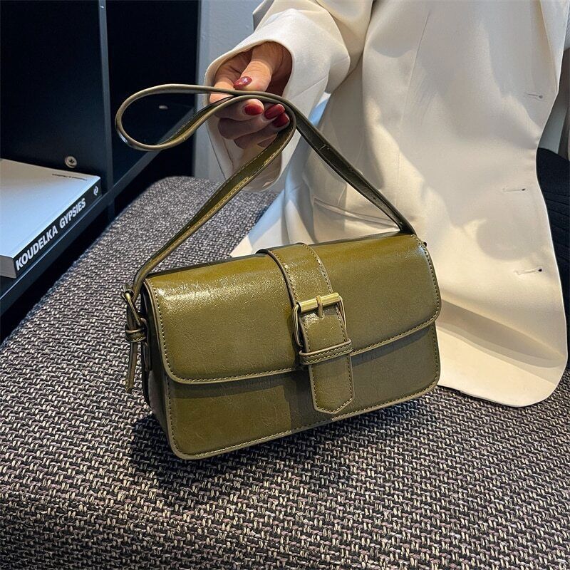 Crossbody Bags Women Pure Color Square Shoulder Messenger Bag