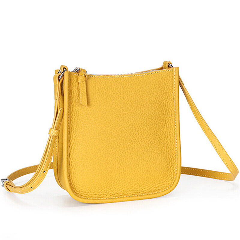 100% Genuine Leather Bucket Bag Women's Summer Designer Small Sling/Shoulder Bag