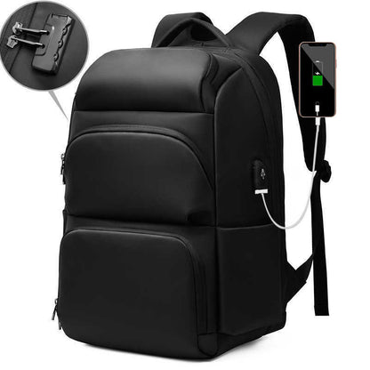 17 Inch Laptop Anti-theft Backpacks USB Charging Men Business School Travel Bag