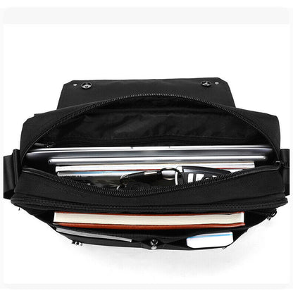 Men's Oxford cloth Waterproof 14" Shoulder Messenger Bags Business Crossbody Bag