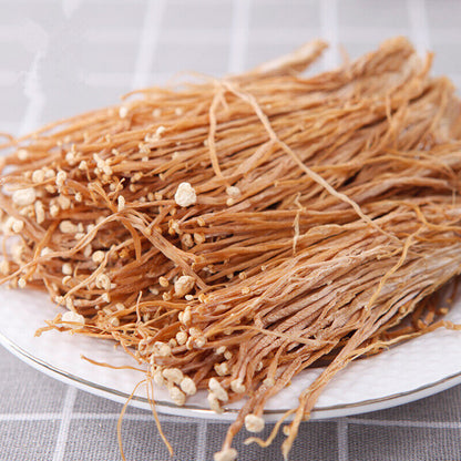 50g-500g Dried Enokitake Enoki Chinese Mushroom Flammulina Velutipes Jin ZhenGu