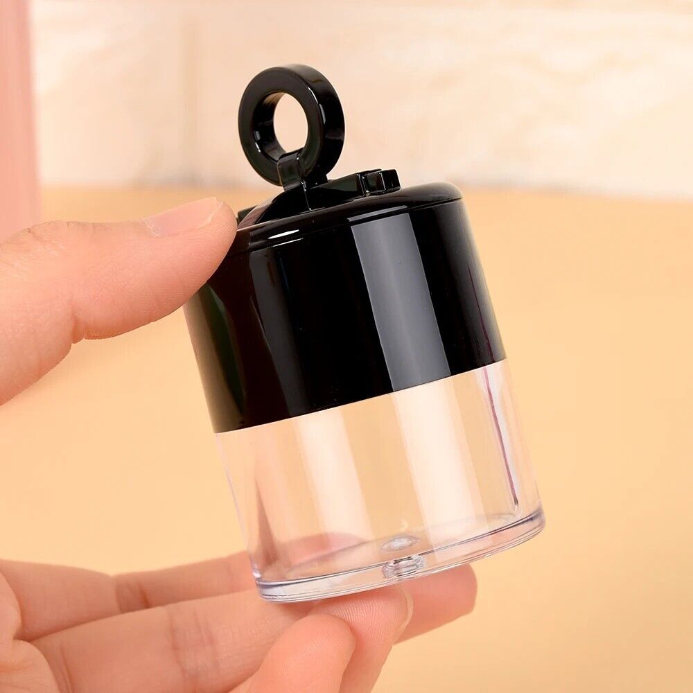 Powder Jar 10g Miniature Plastic W/ Sifter Empty Face Loose Makeup Blusher Cases