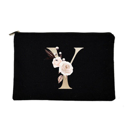 Makeup Bag Letter Print Traveling Case Organizer Storage Pouch Purse 14*22*14 CM