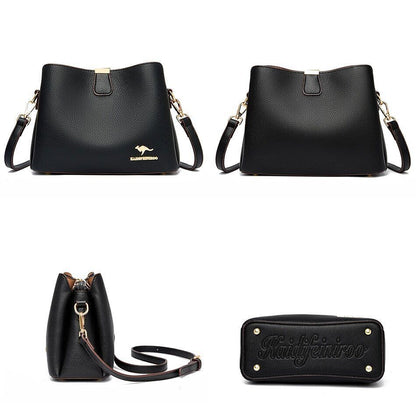 Women's Handbag Purses 3 Layers Ladies Shoulder Messenger Bags Femme