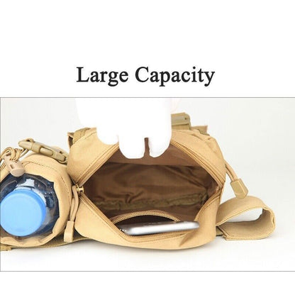 Men's Tactical Casual Fanny Pouch Waist Bag Packs Outdoor Military Bag
