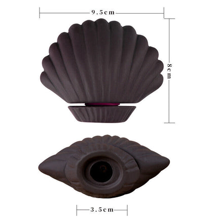 Purple Sand Gua Sha Pot Massage Moxibustion Shell Moxa Tool 紫砂艾灸罐 面若桃花灸 贝壳艾灸罐