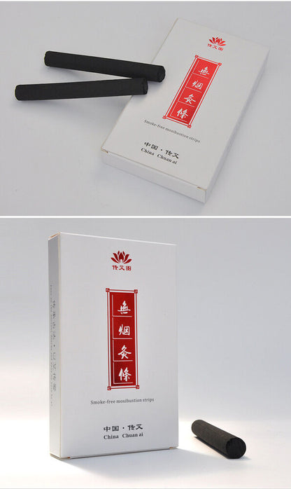Handmade Seven Years Smokeless Moxa Moxibustion Sticks Roll Wormwood 艾灸艾条