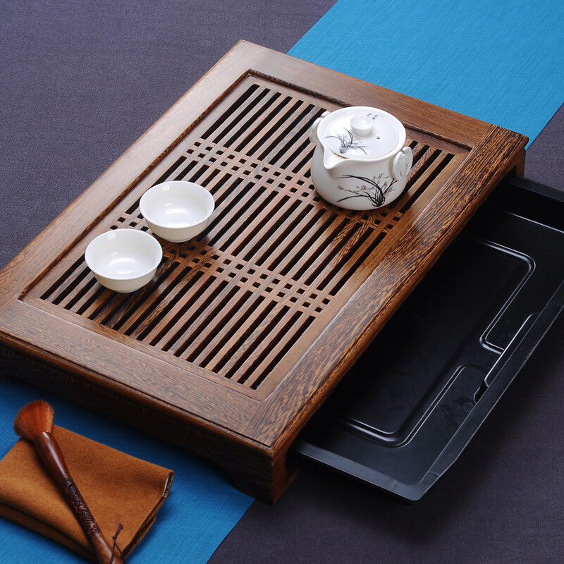 Boutique Tea Tray Wenge Wood Tea Table Chicken-wing Wood Tea Boat For Tea House