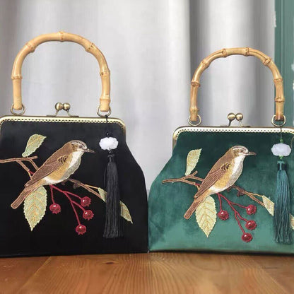 Bag Wood Hand Tote Women's Handbags Chain Women Shoulder Crossbody Bag Bags