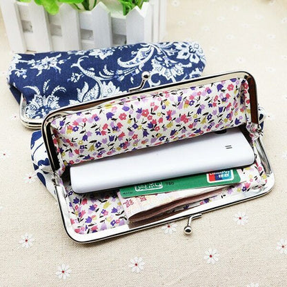 Women National Wallet Card Coin Money Purses Hasp Printing Creative Bags Vintage