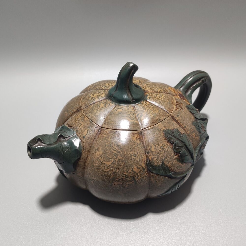Vintage China Yixing Purple Clay Teapot Zisha Ceremony Nice Plum Blossom Teaware