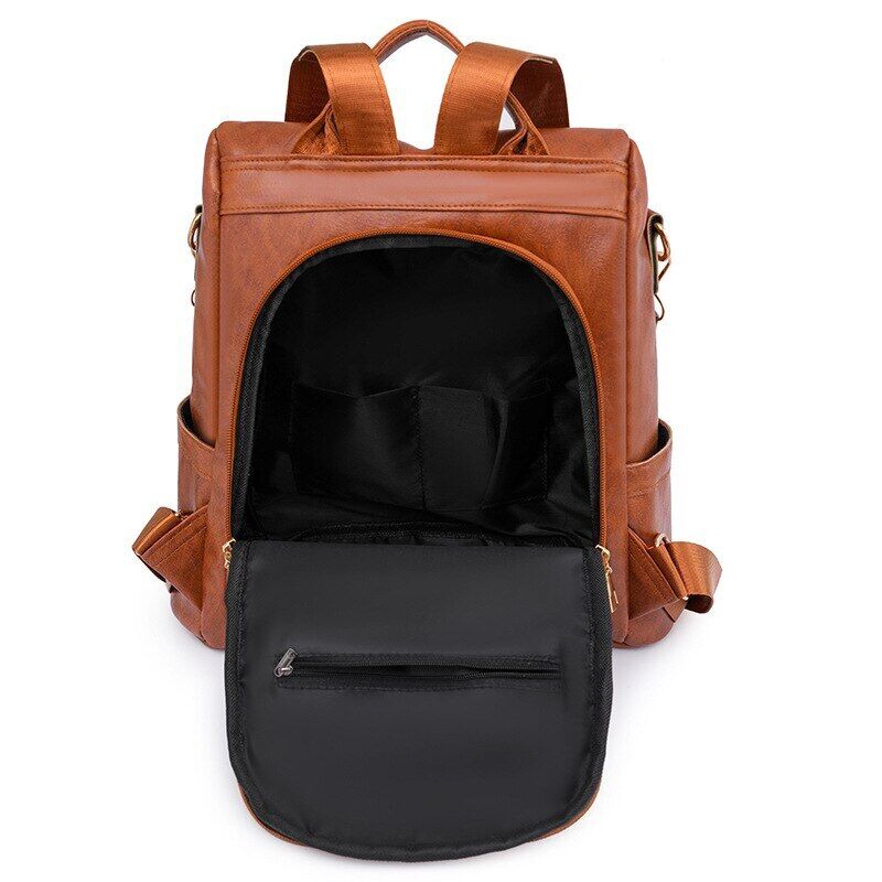 Women Backpack PU Bag Bucket Lady Shoulder Packs Backpacks Travel Rucksack