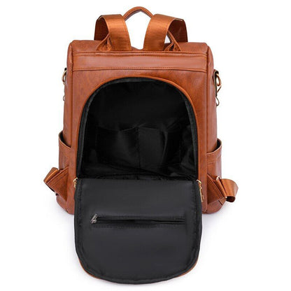 Women Backpack PU Bag Bucket Lady Shoulder Packs Backpacks Travel Rucksack