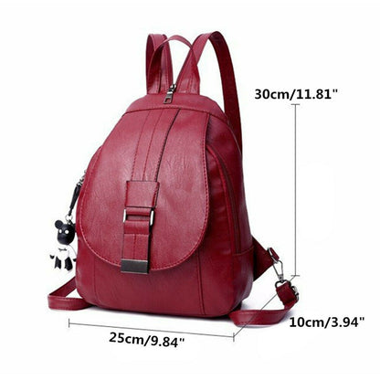 Women's Ladies PU Leather Backpack Travel Handbag Satchel Rucksack Shoulder Bag