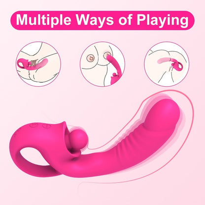 Upgraded Clitoral G Spot Vibrator 2 in 1 Dildo Vibrator Clitoralis Stimulator