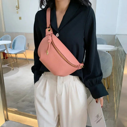 100% Genuine Women Waist Bags Shoulder Bag Chain Belt Crossbody Bag Bags