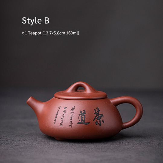 Yixing purple clay ceramic teapot -