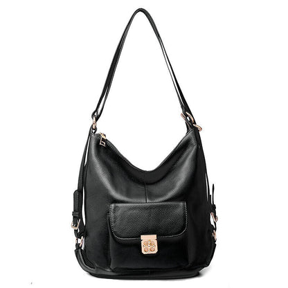 Top TOGO Leather Women's Shoulder Bag Satchel Tote, Soft leather Travel Backpack