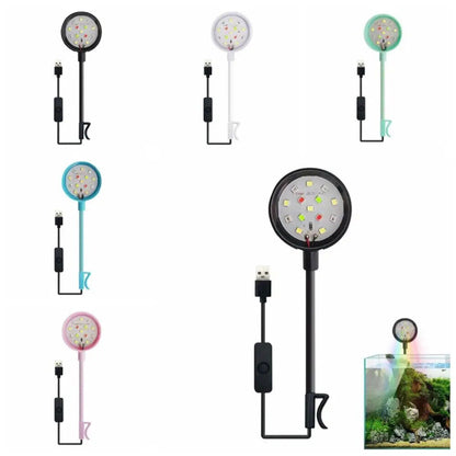 Aquarium Mini Lamps USB-Plug LED Fishbowls Landscaping Fish Tank Colorful Lights