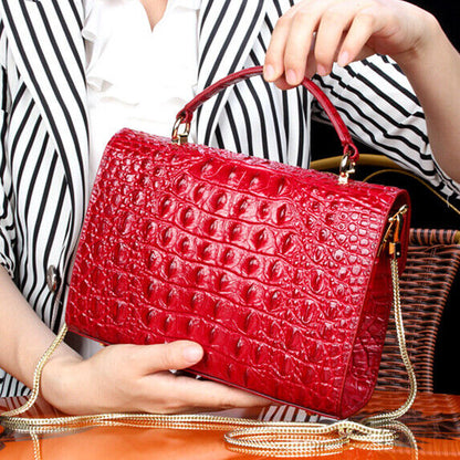 Luxury Real Thai CrocodileAlligator Leather Women Handbag Satchel Hobo Tote Bag