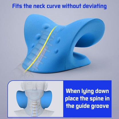 Neck Massage Pillow Shoulder Cloud Shape Stretcher Traction Cervical Pain Relief
