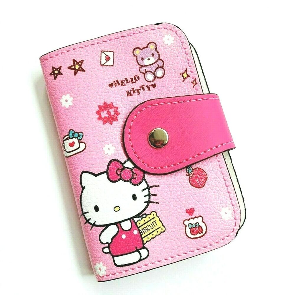 Cute Women PU Leather ID Credit Cards Holder Business Cards Case Cards Bag Cover