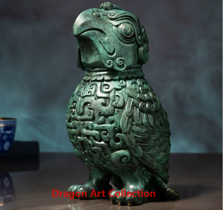 All Copper Ornament "Kung Fu Panda" - Fierce and Jiaohu Copper Crafts