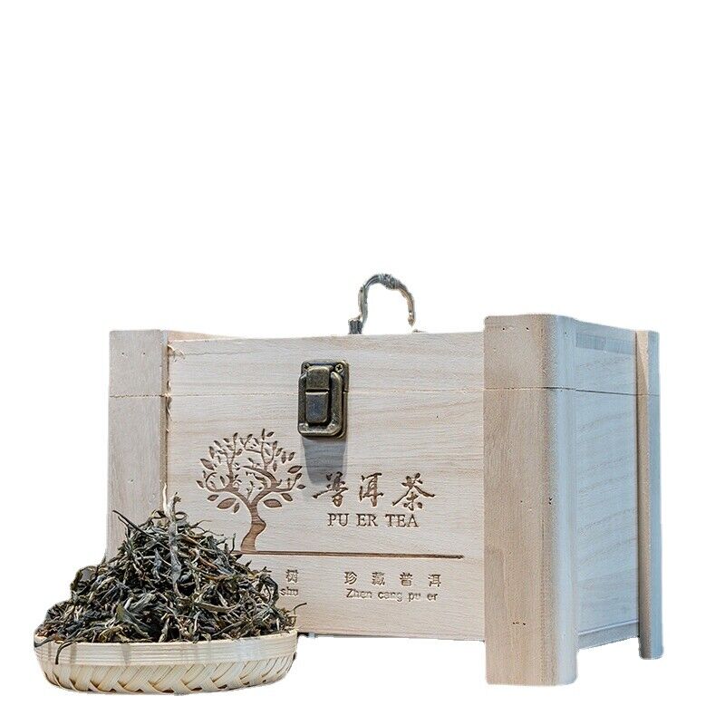 500g Daxue Mountain First Spring Old-growth Loose Tea Puerh Raw Tea Wooden Case