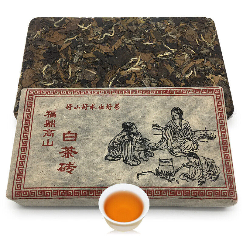 350g Fuding White Tea Shoumei Tea Brick Old White Tea Brick Alpine Panxi