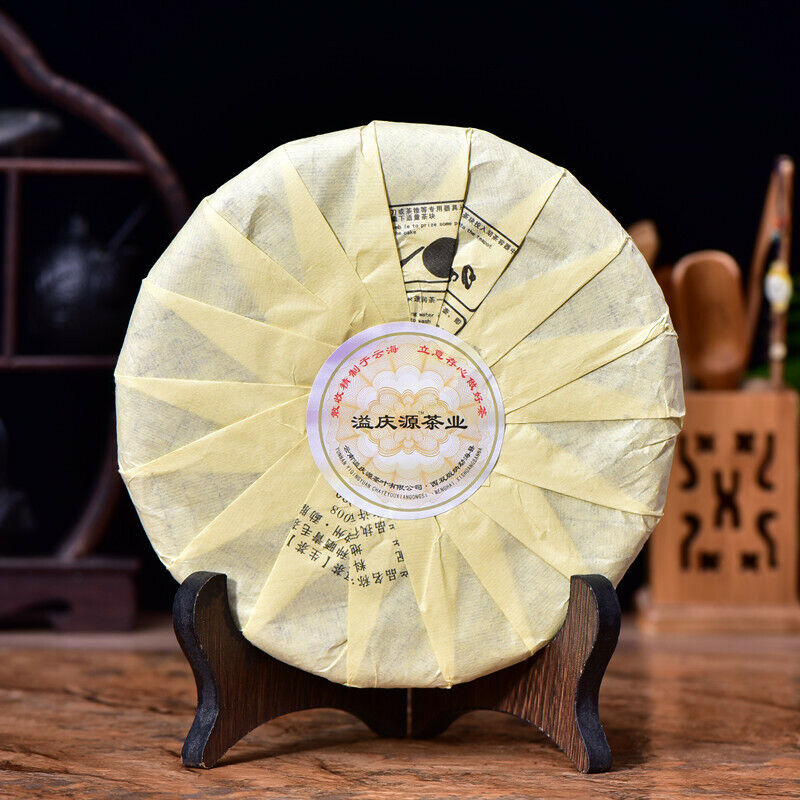 357g Yunnan Big Tree Pu'er Cha Tea Cake Natural Green Tea 2017 Spring Pu-Erh Tea