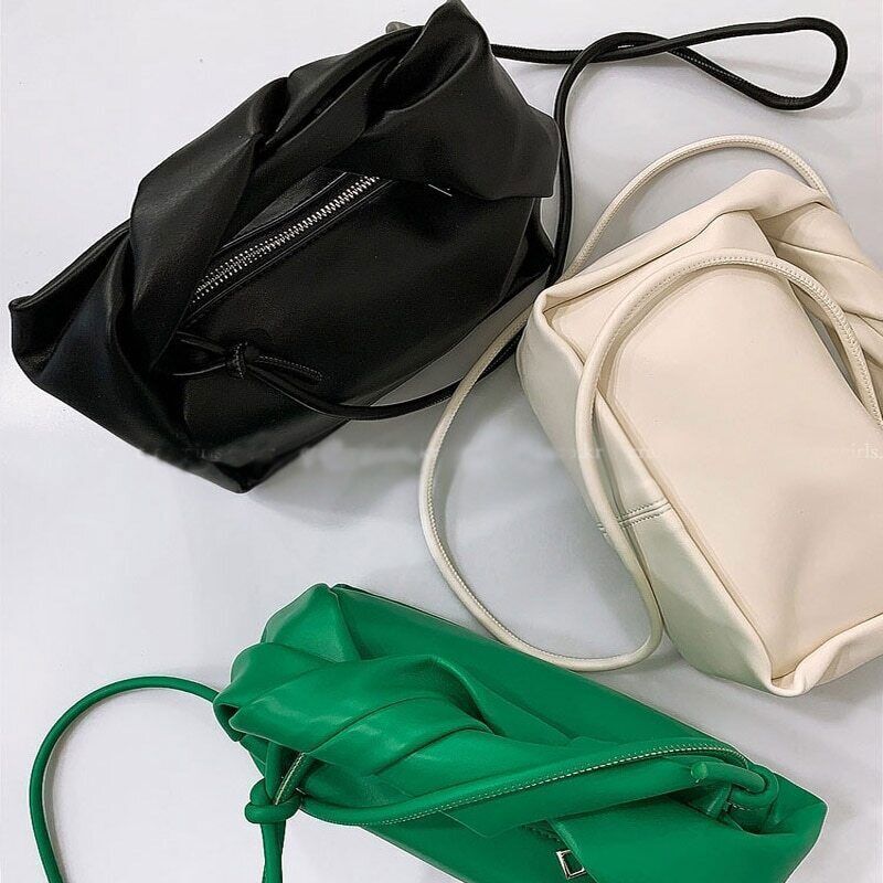 Green Shoulder Crossbody Bag Women Handbags PU Leather Ladies Bag Femme