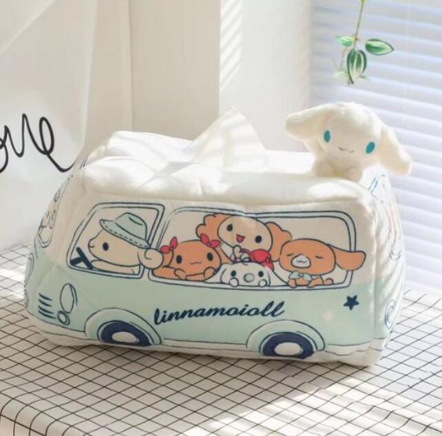 Super Cute Cinnamoroll Tissue Case Bedroom Room Car Tissue Box Cover Holder