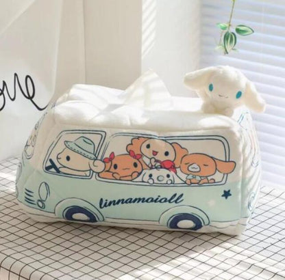 Super Cute Cinnamoroll Tissue Case Bedroom Room Car Tissue Box Cover Holder