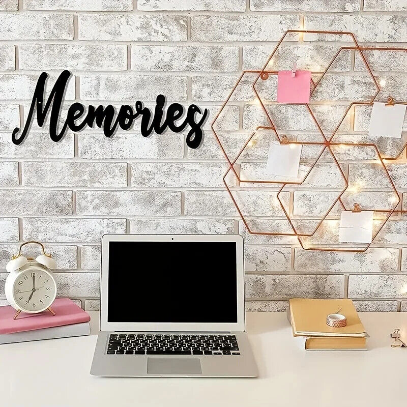 CIFBUY Letters Memories Metal Wall Decoration Iron Art Decorations Home