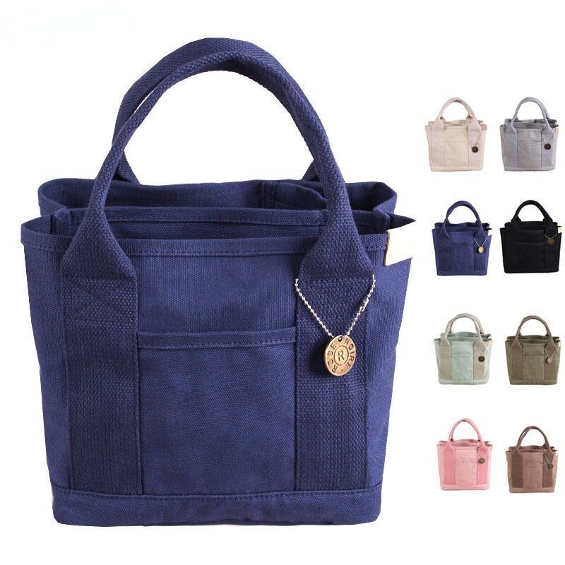 Canvas Bag Handbag Ladies Shopping Bag Wallet Purse Pouch Polyester Shoulder Bag