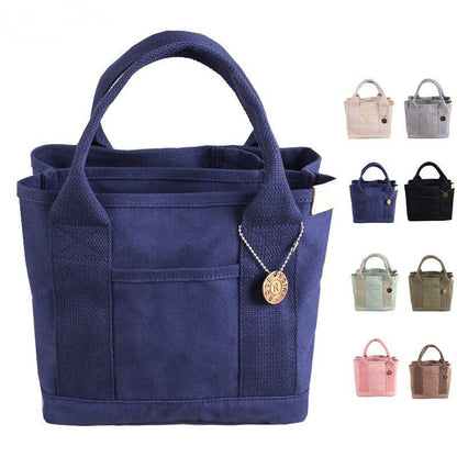 Canvas Bag Handbag Ladies Shopping Bag Wallet Purse Pouch Polyester Shoulder Bag