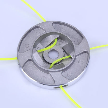 Solid Aluminum Universal Trimmer Head Durable Weed Eater Replacement Head 4 Line