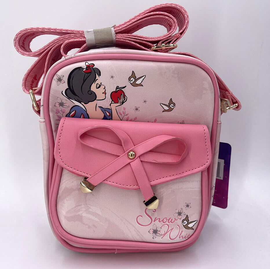 Disney Princess Crossbody Bag 8.5" Lady Purse Snow White Rare Pink Collection