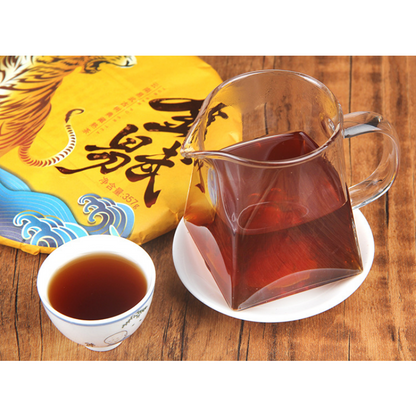 Seven Seed Cake Tea 357g Pu'er Tea Maker Golden Hao Maker Tea CakeYiwu Yunnan-