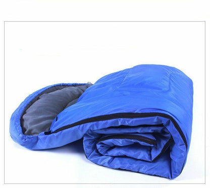 Camping Sleeping Bag Adult Hooded Spring Summer Autumn Outdoor Cotton Polyester