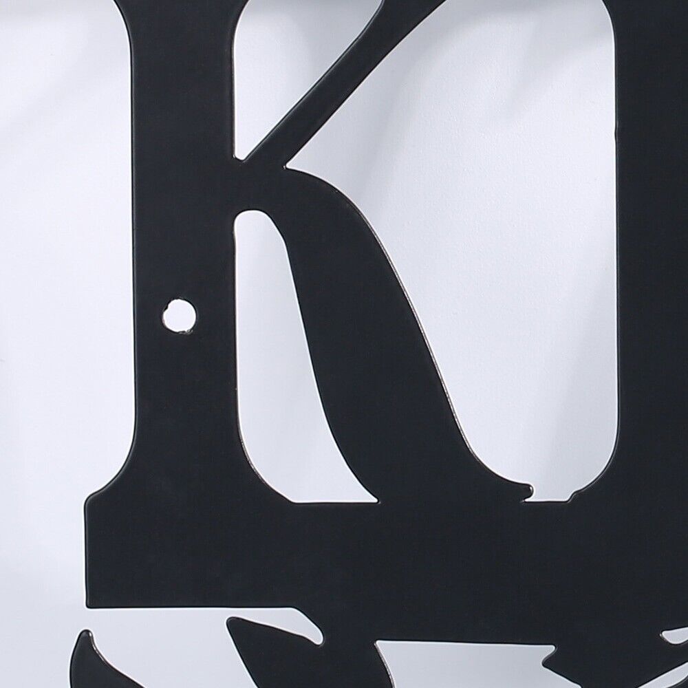 Kitchen Wall Decor Metal Black Letter Art Signs Rustic Plaques Cut Out 35.5x22cm