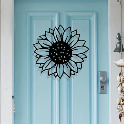 Add a Touch of Sunshine to Any Room with This Trendy Metal Sunflower Wall Art