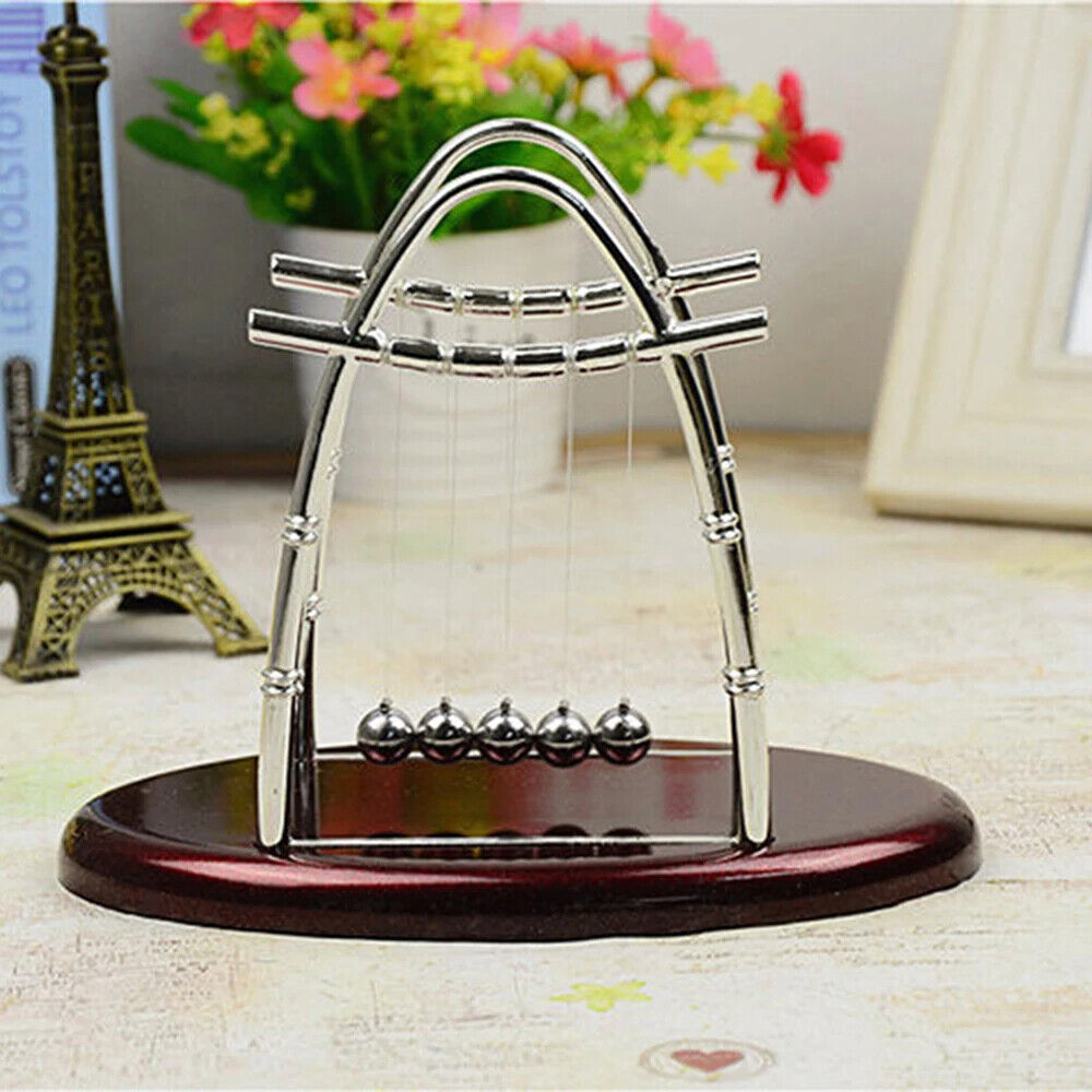 Newtons Cradle Science Pendulum Fun Development Educational Desk Toy Decorations